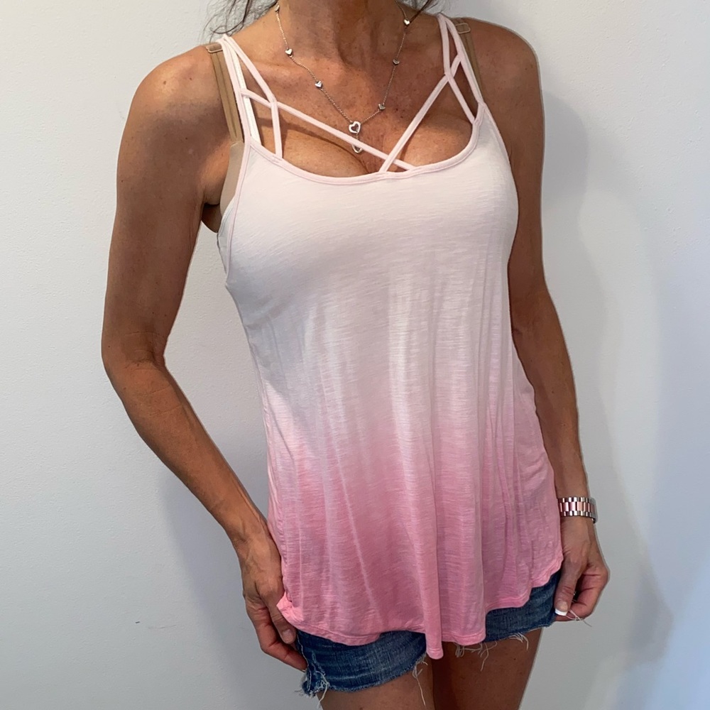 Soft & Sexy pink ombré tank top
